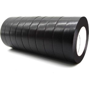 10 Rolls PVC Electrical Tapes, Maveek Self-Adhesive Waterproof Insulation Yellow Tapes, Rated up to 600 Volts and 176 °F, 15mmx18m(0.6" x 59ft)