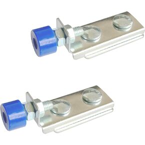 HIFLAME Trolley Roller Limit Trolley Assembly Positioning for use with 1-5/8" Wide and All 1-5/8" or Taller Strut Channel (Silver, set of 1)