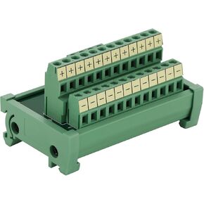 2 in 4 Out 25A DIN Rail Terminal Blocks Distribution Breakout | Panel Mounting, Power Distribution Breakout Board, for PLC Servo Power Amplifier in Saudi Arabia