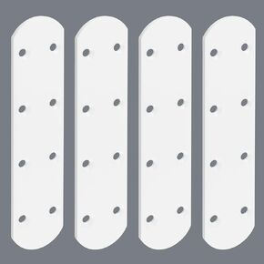 4 قطع من دعامات Alise المسطحة المستقيمة لإصلاح اللوحات ودعامة تثبيت للإصلاح، 125 × 38 مم من الفولاذ المقاوم للصدأ بلون أسود غير لامع in Kuwait