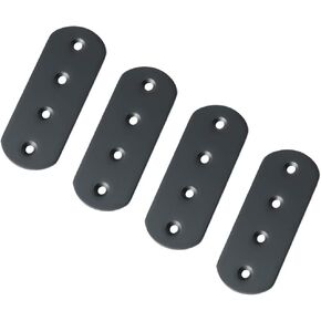Alise 4 Pcs Flat Straight Brace Brackets Mending Plates Repair Fixing Bracket,125x38mm Stainless Steel Brushed Nickel in Kuwait