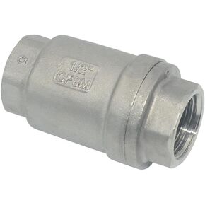 صمام فحص Megairon 1-1/4 بوصة NPT أنثى WOG1000، زنبركي محمل بضغط تكسير منخفض في الخط، من الفولاذ المقاوم للصدأ SS316 CF8M in Kuwait
