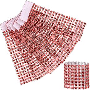 140Pack Black Diamond Rhinestone Napkin Ring Eight Rows Rhinestone Mesh Napkin Holders for Wedding Receptions or Table Decorations in Saudi Arabia