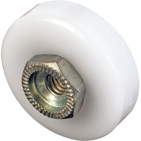 Prime-Line MP6001 Shower Door Roller, 3/4 In. Outside Diameter, Plastic Wheel, Steel (10 Pack), White in Kuwait