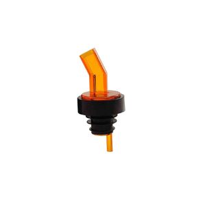 Thunder Group PLPR600AM Liquor Pourer, Free Flow, with Screen, fits Standard 750ml Liquor Bottle, SAN (Plastic), Amber (12 Each per Pack), Sold in A CASE of 144 EACH/12 Packs PER CASE in Kuwait