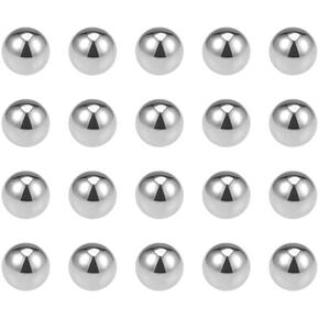 uxcell Precision Balls 3/32" Solid Chrome Steel G10 for Ball Bearing Keychain Wheel 100pcs