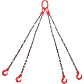 13FT سلسلة حبال 5/16 بوصة × 13 قدم سلسلة رفع المحرك G80 سبائك الصلب محرك سلسلة رافعة المصاعد رفع سلاسل حبال 5 طن مع 4 خطافات للساق in Kuwait