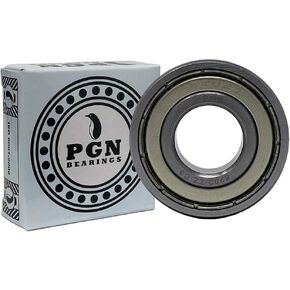 محمل PGN (عبوة من قطعتين) 6202-ZZ - محمل كروي مختوم من الصلب الكروم المشحم - محامل 15x35x11 مم مع درع معدني ودعم دورة في الدقيقة العالية in Saudi Arabia