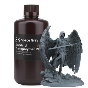 ELEGOO 8K 3D Printer Resin, Standard Photopolymer Resin 405nm UV-Curing Resin, Best for Saturn 2 8K LCD 3D Printer Space Grey 1000G in Kuwait
