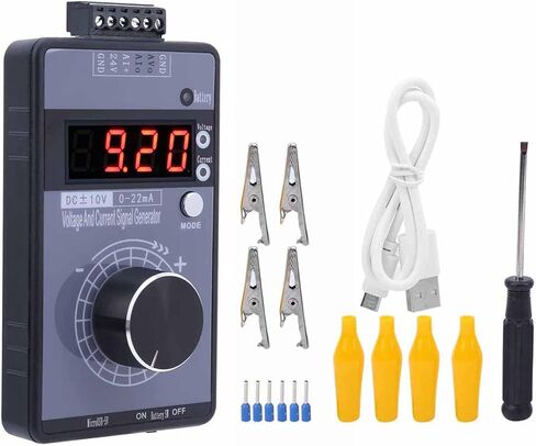 مولد إشارة الجهد الحالي، مولد الوظيفة، مولد إشارة الجهد، DC 0‑10V 0/0‑22mA واجهة العرض محاكي تناظري، شاشة عرض مكونة من 4 أرقام قابلة للتعديل، لتصحيح أخطاء لوحة PLC، واختبار الجهاز in Kuwait