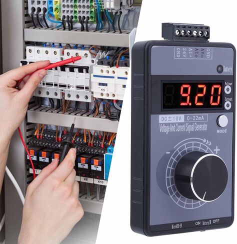 مولد إشارة الجهد الحالي، مولد الوظيفة، مولد إشارة الجهد، DC 0‑10V 0/0‑22mA واجهة العرض محاكي تناظري، شاشة عرض مكونة من 4 أرقام قابلة للتعديل، لتصحيح أخطاء لوحة PLC، واختبار الجهاز in Kuwait