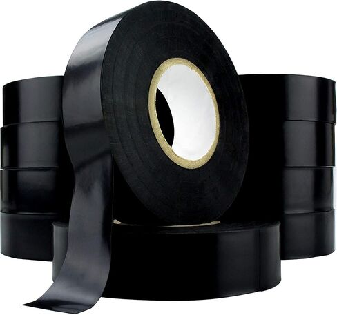 Professional-Grade Black Electrical Tape 5 Pk. 3/4in x 60 ft. Made of Flame Retardant, UV & Weather Resistant Vinyl. UL & CSA Certified for Industrial Uses Insulating Up to 600V in Kuwait