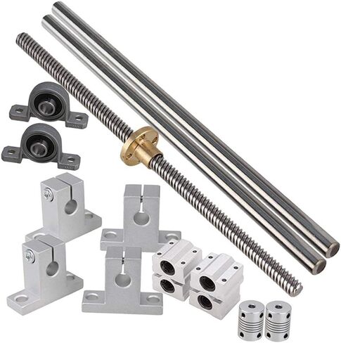 مزيج صناعي، Ideaker محاور بصرية أفقية 200 مم & مسمار مزدوج للسلسلة 8 مم دعم عمود مزدوج للوسادة وحمل مرنة للعمود من 15 in Kuwait