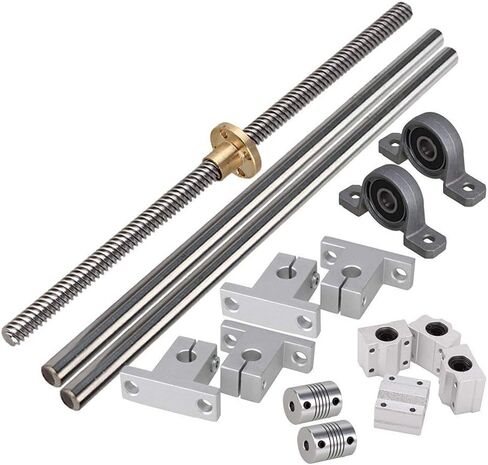 مزيج صناعي، Ideaker محاور بصرية أفقية 200 مم & مسمار مزدوج للسلسلة 8 مم دعم عمود مزدوج للوسادة وحمل مرنة للعمود من 15 in Kuwait