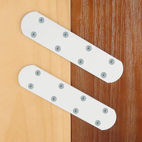 4 قطع من دعامات Alise المسطحة المستقيمة لإصلاح اللوحات ودعامة تثبيت للإصلاح، 125 × 38 مم من الفولاذ المقاوم للصدأ بلون أسود غير لامع in Kuwait