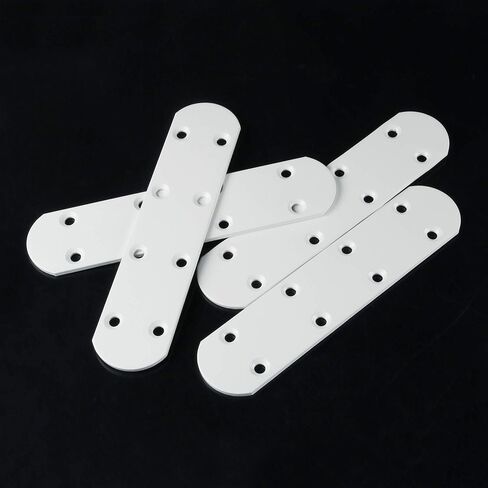 4 قطع من دعامات Alise المسطحة المستقيمة لإصلاح اللوحات ودعامة تثبيت للإصلاح، 125 × 38 مم من الفولاذ المقاوم للصدأ بلون أسود غير لامع in Kuwait