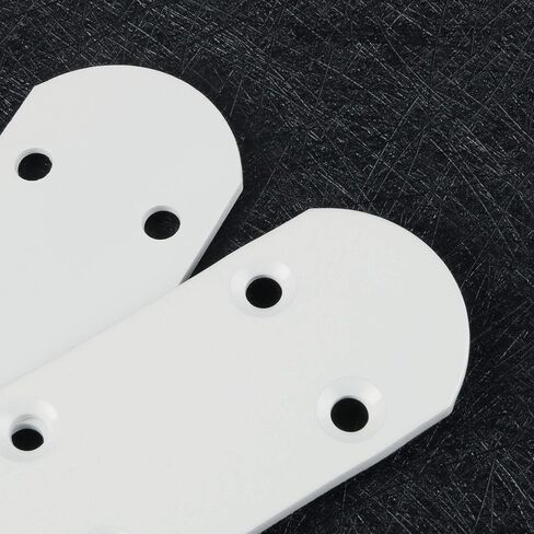 4 قطع من دعامات Alise المسطحة المستقيمة لإصلاح اللوحات ودعامة تثبيت للإصلاح، 125 × 38 مم من الفولاذ المقاوم للصدأ بلون أسود غير لامع in Kuwait