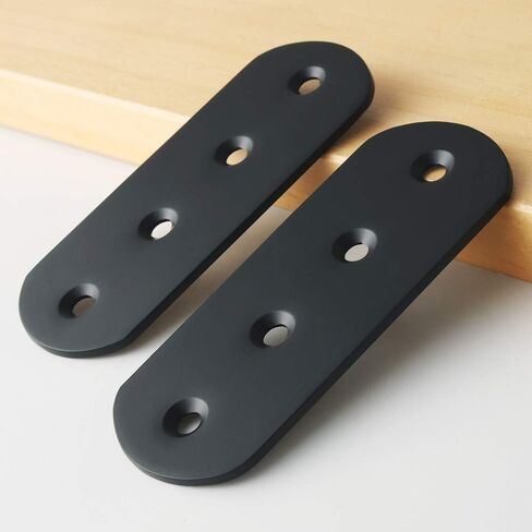 Alise 4 Pcs Flat Straight Brace Brackets Mending Plates Repair Fixing Bracket,125x38mm Stainless Steel Brushed Nickel in Kuwait