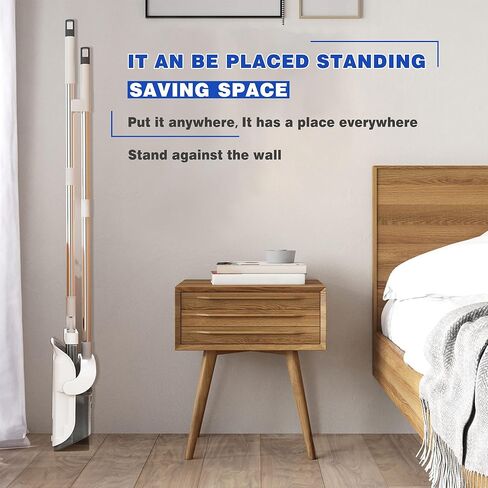 مكنسة مع مجموعة مجارف كومبو، مكانس بمقبض طويل من الفولاذ المقاوم للصدأ بطول 48 بوصة، مجرفة واقفة للمطبخ، وردهة المكتب، وغرفة المعيشة، والمطبخ، والحديقة، وأرضية المكتب in Kuwait