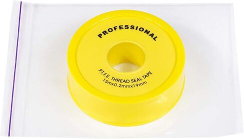 خط الغاز PTFE 3/4 شريط ختم الخيط PTFE 3/4 شريط ختم الخيط للسباكين شريط تفلون عالي الجودة للسباكين شريط PTFE شريط ختم الشريط، شريط السباكة شريط مانع التسرب، شريط ختم الخيط الأبيض in Kuwait