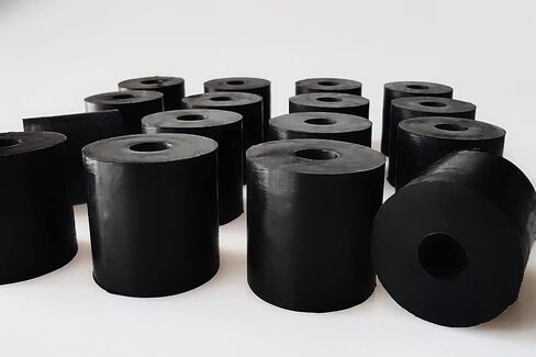 Multi Purpose Rubber Spacer 1 3/16 Inch OD x 3/8 Inch ID x 1 3/16 Inch Thickness Rubber Bushing Anti Vibration Spacer Black Round Neoprene Rubber Washers for Home and Car Accessories (16) in Kuwait
