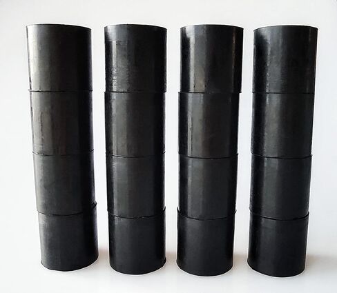 Multi Purpose Rubber Spacer 1 3/16 Inch OD x 3/8 Inch ID x 1 3/16 Inch Thickness Rubber Bushing Anti Vibration Spacer Black Round Neoprene Rubber Washers for Home and Car Accessories (16) in Kuwait