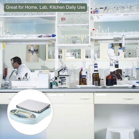 ميزان مختبر YOKIVE، ميزان علمي رقمي إلكتروني عالي الدقة | رائع للاستخدام اليومي في المنزل والمختبر والمطبخ (5000 جرام × 0.01 جرام) in Kuwait