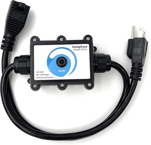 منبه وحامي لمضخة الحوض - يراقب طاقة المضخة (HP) ويقطعها عند التشغيل الجاف، أو الحمل الزائد أو التمسك بمفتاح الطفو - يعمل بدون أجهزة استشعار لمستوى الماء في الخارج كما هو الحال في قابس IP64 WiFi الداخلي/الخارجي in Kuwait