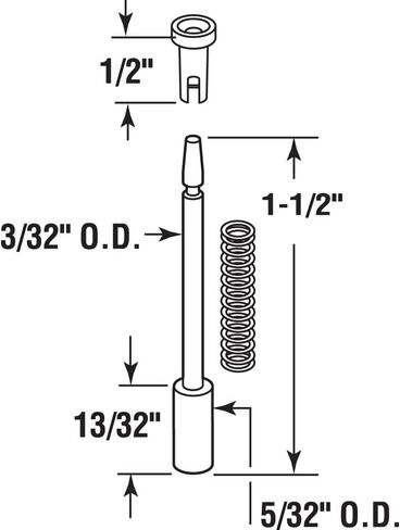 Make-2-Fit PL 14664 مزلاج غطاس من النايلون لـ 1/4 بوصة. و5/16 بوصة. الإطار (100 حزمة) in Saudi Arabia