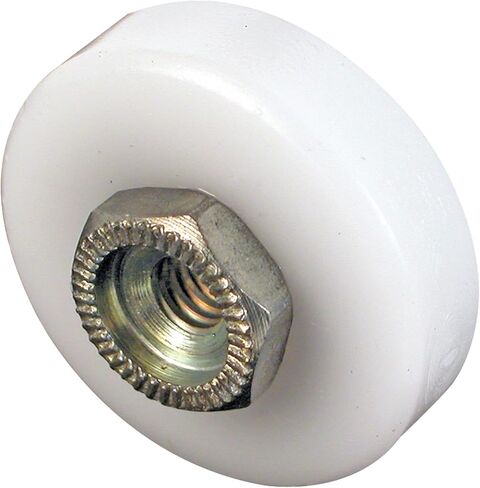 Prime-Line MP6001 Shower Door Roller, 3/4 In. Outside Diameter, Plastic Wheel, Steel (10 Pack), White in Kuwait