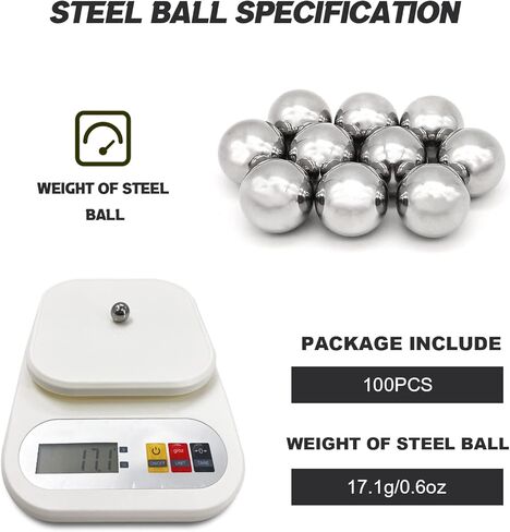 100 قطعة كرات تحمل فولاذية 16 مم/0.625 بوصة كرات تحمل فولاذية كروم دقيقة G25 (5/8 بوصة) in Kuwait