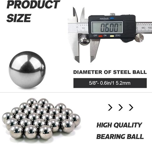 100 قطعة كرات تحمل فولاذية 16 مم/0.625 بوصة كرات تحمل فولاذية كروم دقيقة G25 (5/8 بوصة) in Kuwait
