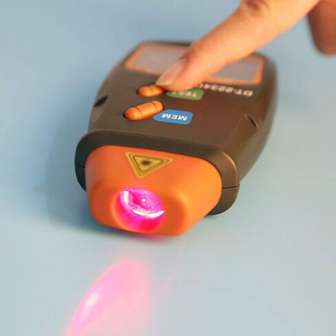 مقياس سرعة الدوران الرقمي، DT-2234C+ جهاز قياس سرعة الدوران الصغير بدون تلامس مع شاشة LCD لقياس سرعة الدوران للصور والعجلات والمخرطة وصناعة السيارات in Kuwait