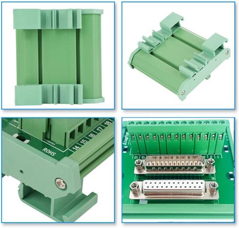 Jienk DB25 ذكر/أنثى D-SUB Din وحدة واجهة تثبيت السكك الحديدية، D-sub لوحة القطع الطرفية in Kuwait