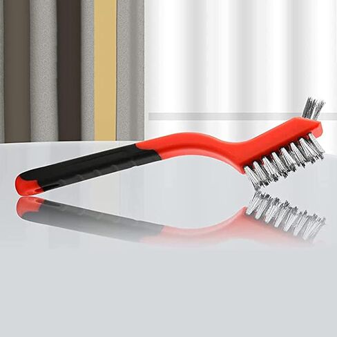 Wire Scratch Brush Set Soft Grip for Rust, Dirt & Paint Scrubbing with Deep Cleaning (18, 18PCS - Stainless Steel Wire) in Kuwait