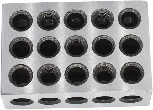 5 Pair of 1-2-3 Blocks Matched Pair with 23 Holes Precision Machinist Milling 0.0002In for Milling Machine Jig in Saudi Arabia