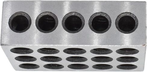 5 Pair of 1-2-3 Blocks Matched Pair with 23 Holes Precision Machinist Milling 0.0002In for Milling Machine Jig in Saudi Arabia
