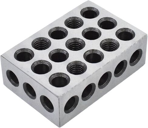 5 Pair of 1-2-3 Blocks Matched Pair with 23 Holes Precision Machinist Milling 0.0002In for Milling Machine Jig in Saudi Arabia