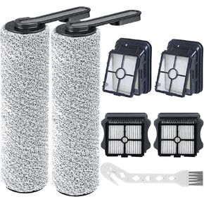 سيرو مجموعة من 6 قطع غيار لمكنسة تينيكو فلور ون اس 5/فلور ون اس 5 برو اللاسلكية الرطبة والجافة (3 فلاتر هيبا + 2 بكرة فرشاة + 1 فرشاة بيضاء) in Kuwait