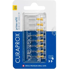 كورابروكس مجموعة فرش اسنان CPS 10 عادية، قابلة لاعادة التعبئة، 5 قطع، ابيض، قطر 1.0 ملم، فعالية 2.2 ملم، عبوة اعادة تعبئة، بدون حامل