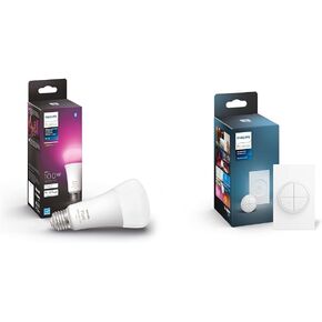 Philips Hue 60W A19 مصابيح LED ذكية لتغيير الألوان باللون الأبيض والألوان - عبوة من 3 - E26 - داخلي - التحكم باستخدام تطبيق Hue - يعمل مع Alexa وGoogle Assistant وApple HomeKit