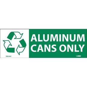 NMC ENV20AP National Marker Aluminum Cans Only Label (Pack of 5) in Kuwait