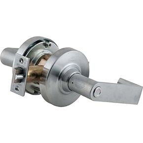 Schlage Commercial ND50PDRHO626 ND Series قفل أسطواني من الدرجة الأولى، وظيفة الدخول/المكتب، قفل بزر ضغط، تصميم رافعة رودس، لمسة نهائية من الكروم الساتان in Kuwait