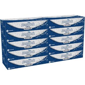 Georgia-Pacific Angel Soft Ultra Professional Series 2-Ply Facial Tissue; Cube Box; 4636014; 96 Sheets Per Box; 10 Boxes Per Case; White in Saudi Arabia