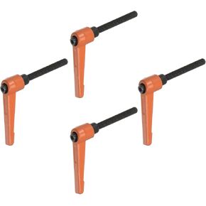 HARFINGTON 4 قطع مقابض ذراع تثبيت قابلة للتعديل M8 × 30 مم مقابض براغي دوارة قفل سريع الفك بمقبض زر ضغط بسقاطة، برتقالي in Kuwait
