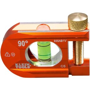 Klein Tools 935AB1V Level, 2.5-Inch Conduit Bending Level, 1 Vial, ACCU-BEND Level Eliminates Dog-Legs in Offsets and Saddle Bends
