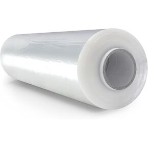 فيلم Bonison مقاس 18 بوصة × 2000 × 80، غلاف قابل للانكماش، غلاف البليت، طبقة تمدد بسمك 20 ميكرون، طبقة انكماش صناعية سميكة. غلاف بلاستيكي شفاف من فئة الماكينات، غلاف فيلم متمدد لنقل متجر التعبئة. in Kuwait