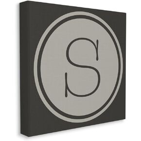 Stupell Industries Modern S الأولي المصعد مفتاح دائري الشكل قماش جدار الفن in Kuwait