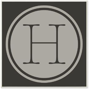 Stupell Industries Modern H شكل مفتاح مصعد دائري أولي، صممه Ziwei Li Wall Plaque، 12 × 12، رمادي in Saudi Arabia