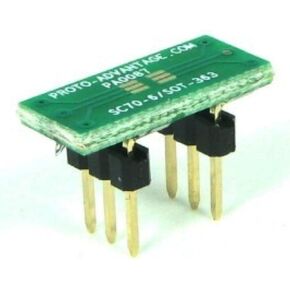 (الكمية 3) محول Proto-Advantage PA0087 SC70-6/SOT-363 إلى DIP-6 SMT (مسافة 0.65 مم) in Kuwait